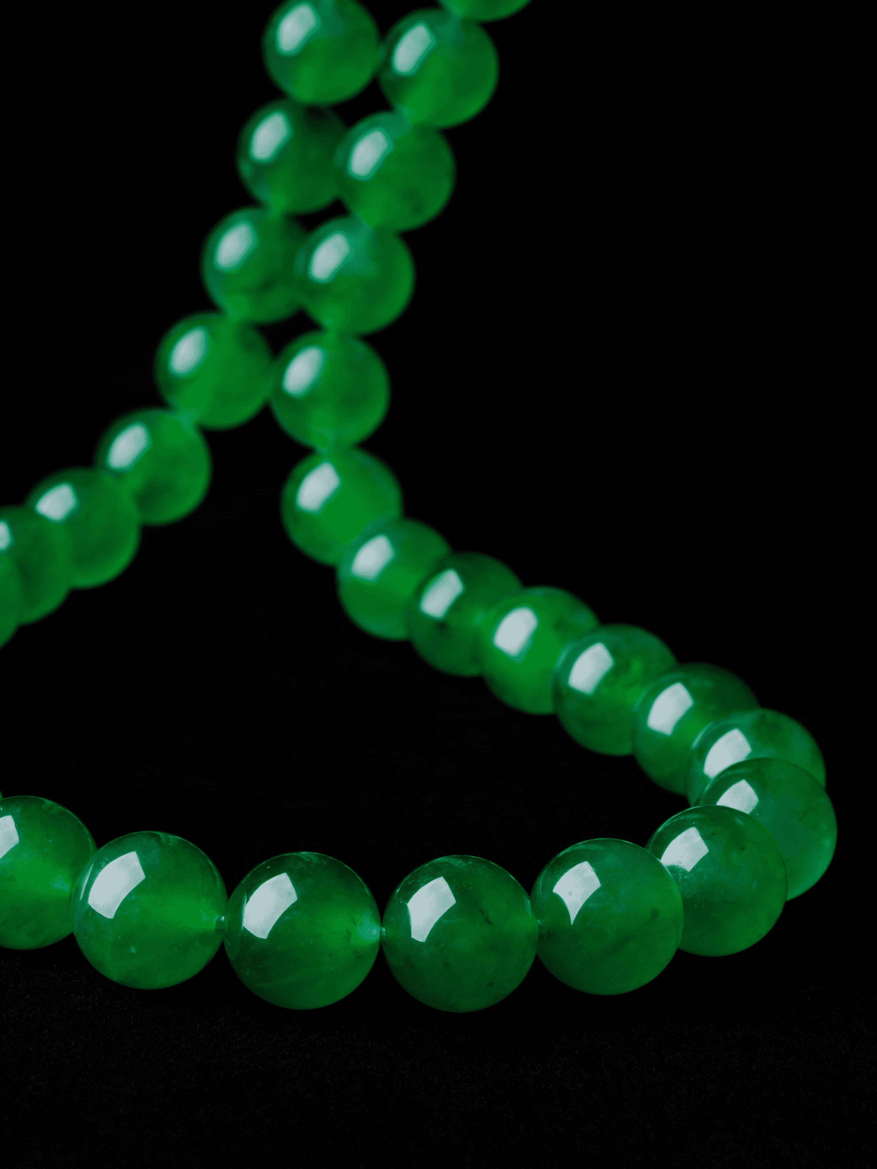 Myanmar Jadeite Bead Necklace